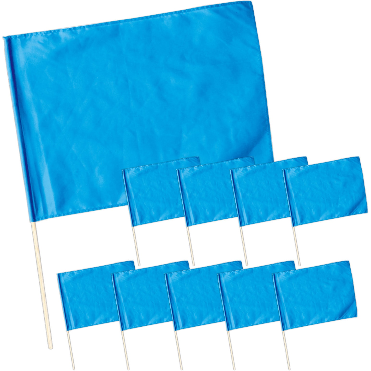 18188 小旗 10本組 アーテック[学校教材・教育玩具] 青色 - 【通販