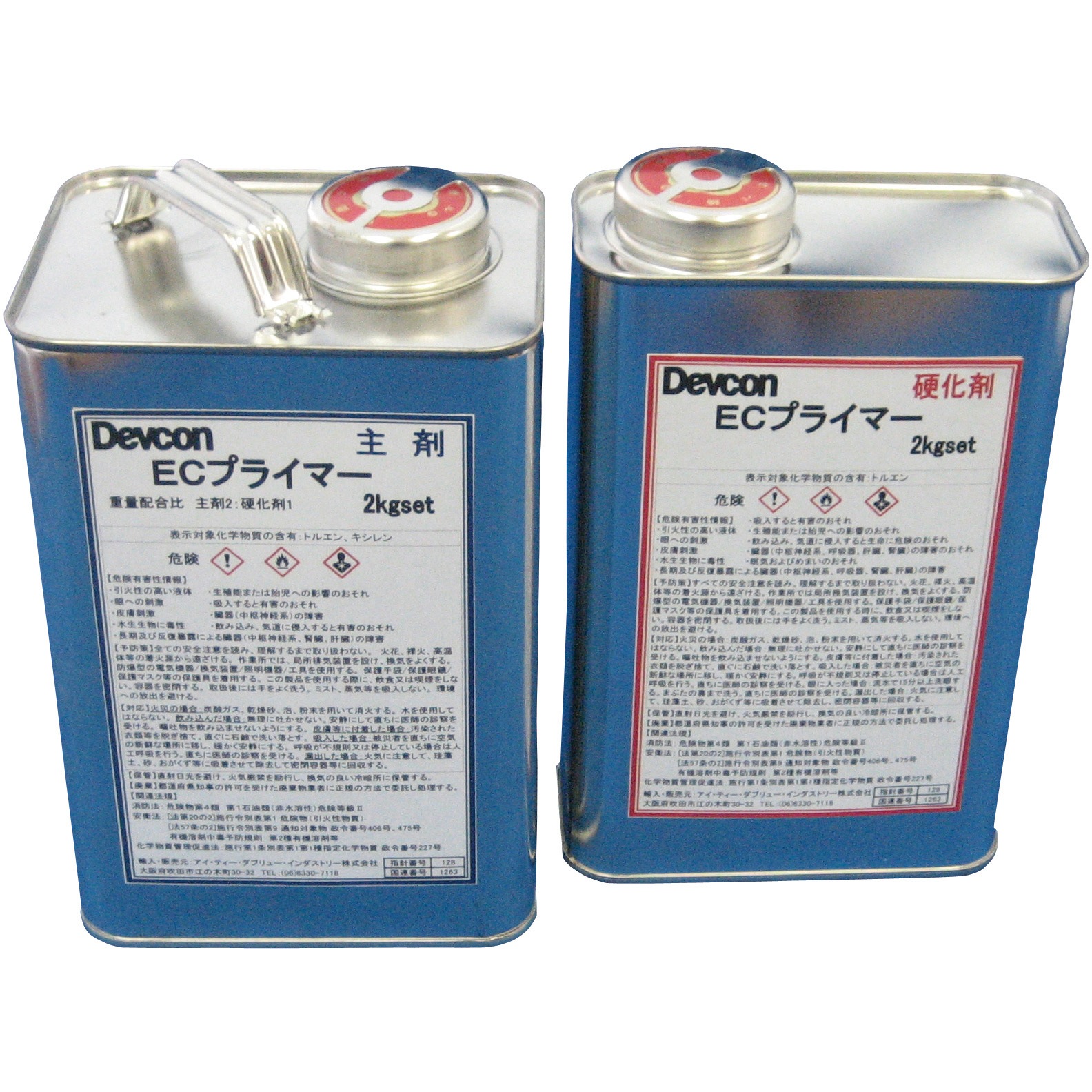 DV207061 ECプライマー Devcon(デブコン) 容量2kg 【通販モノタロウ】