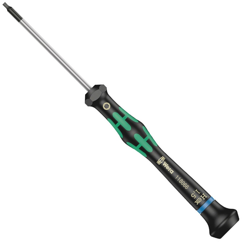 Sさん専用 118066 ヘキサゴンマイクロドライバー Wera 六角先 単品 樹脂 軸長60mm