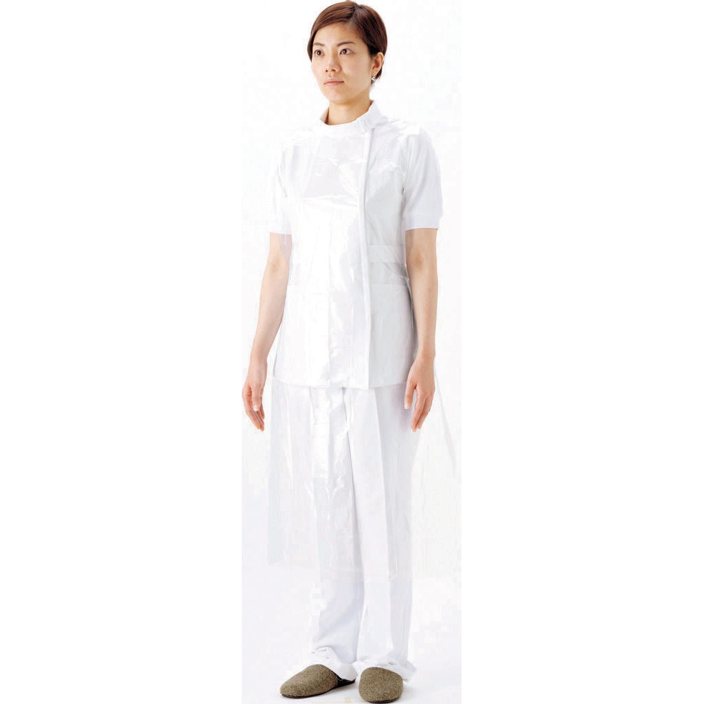 51077 プラスチックエプロン袖なし50枚 SARAYA(サラヤ) ポリエチレン製