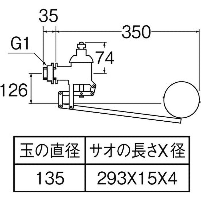 V425-25 複式ステンレスボールタップ 1個 SANEI 【通販モノタロウ】 V425-25 複式ステンレスボールタップ 1個 SANEI 【通販モノタロウ】