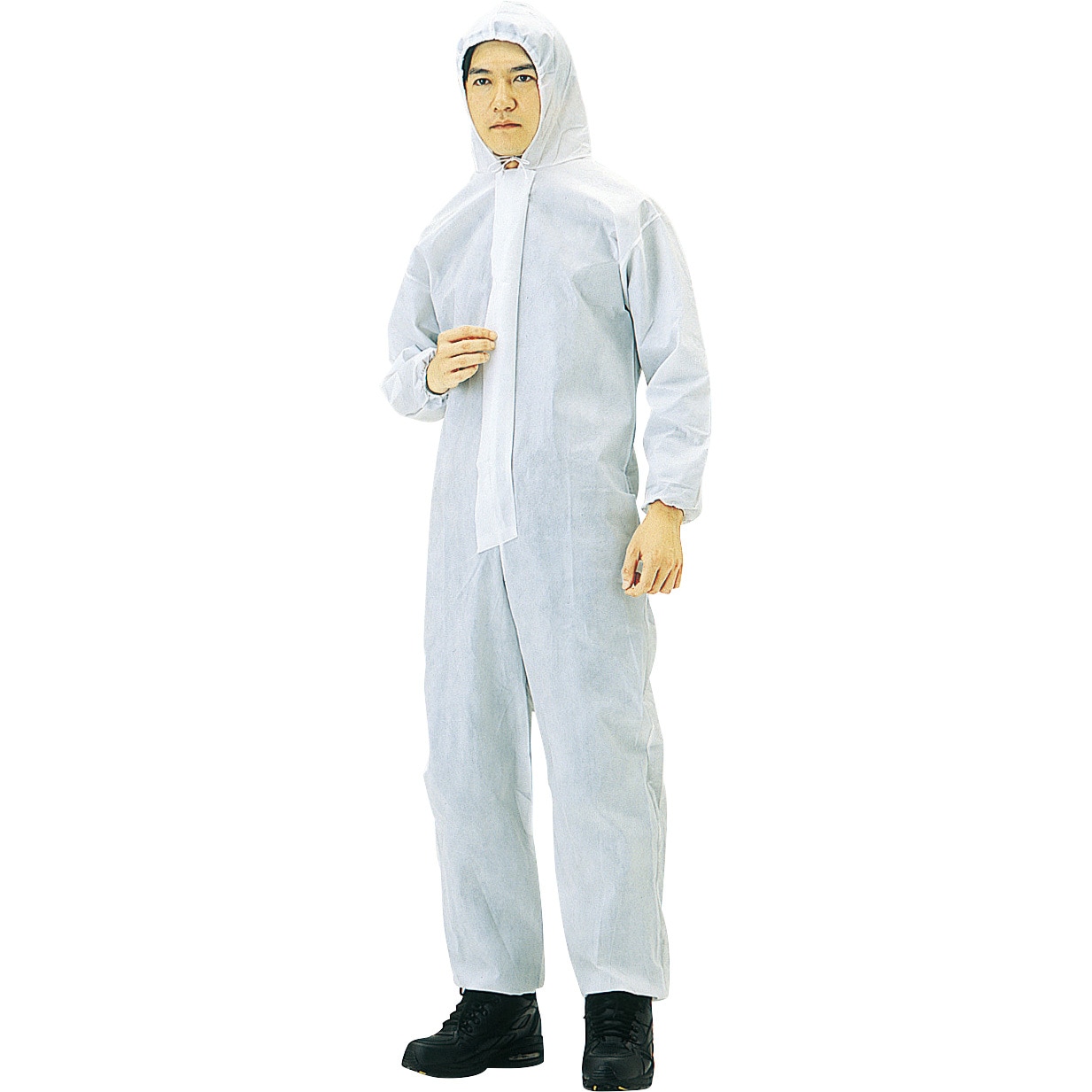 TPC-3L 使い捨て保護服 TRUSCO つなぎ 白色 1着 TPC-3L 【通販モノタロウ】
