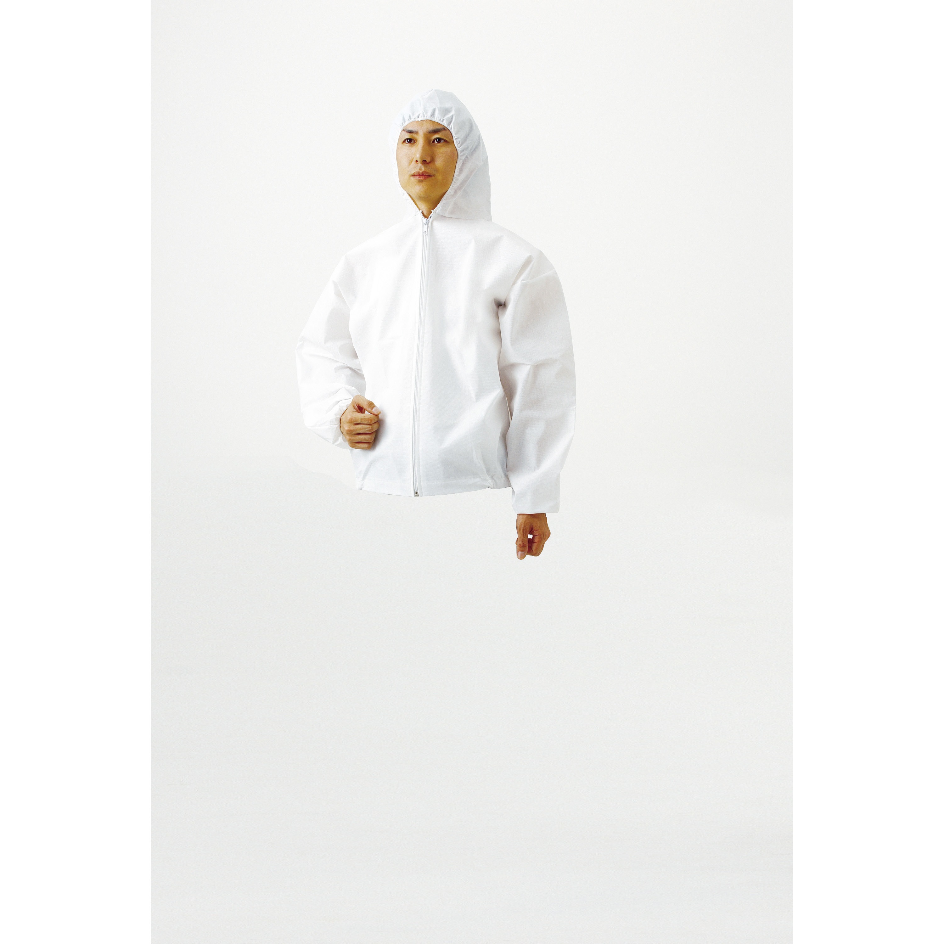 TPC-F-LL-60 不織布使い捨て保護服フード付ジャンバー TRUSCO