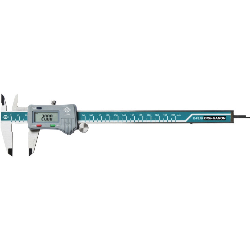 E-PEAK20 最大値・最小値ホールドデジタルピタノギス KANON(中村製作所) 測定範囲0～200mm  E-PEAK20