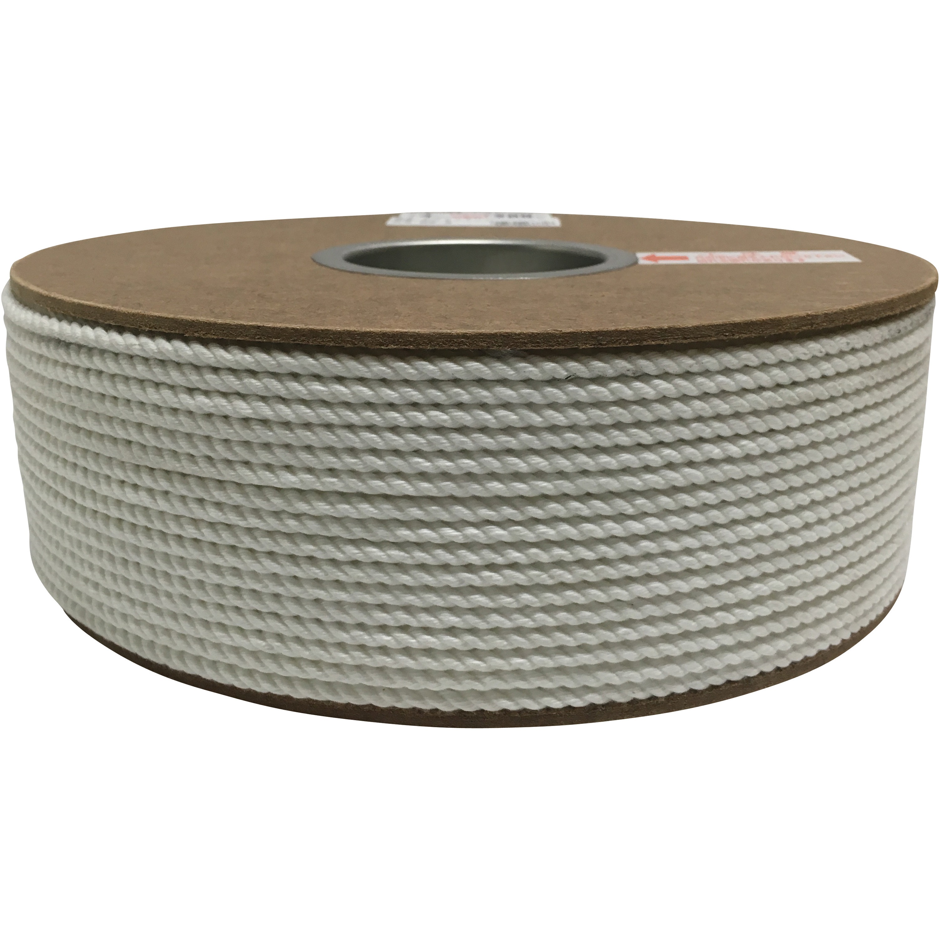 PRS-8 ポリエステルロープ 3つ打タイプ ドラム巻 ユタカメイク 白色 線径4mm  PRS-8