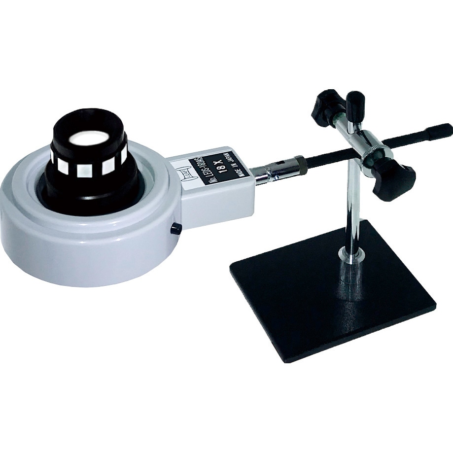 LEDS-180AS LED照明拡大鏡 京葉光器(LEAF) 倍率18 レンズ径17mm  LEDS-180AS