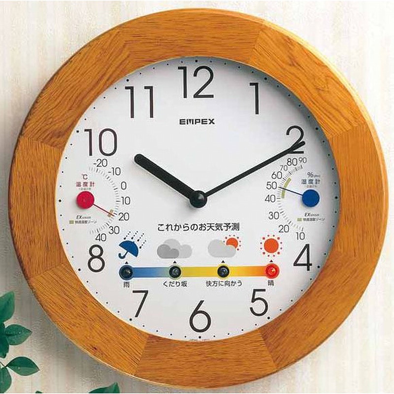 EMPEX ウェザーパル電波時計 BW−873 EMPEX ウェザーパル電波時計 温度