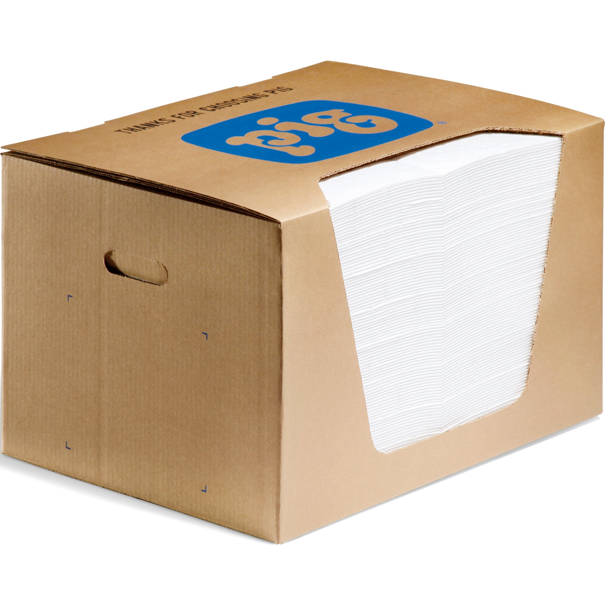 MAT403A pig ピグ油専用エコノミーマット ミシン目入り (100枚/箱) ピグ シートタイプ 吸収量(油)83.6L/箱 縦380mm横510mm厚さ3mm  MAT403A 20,985円