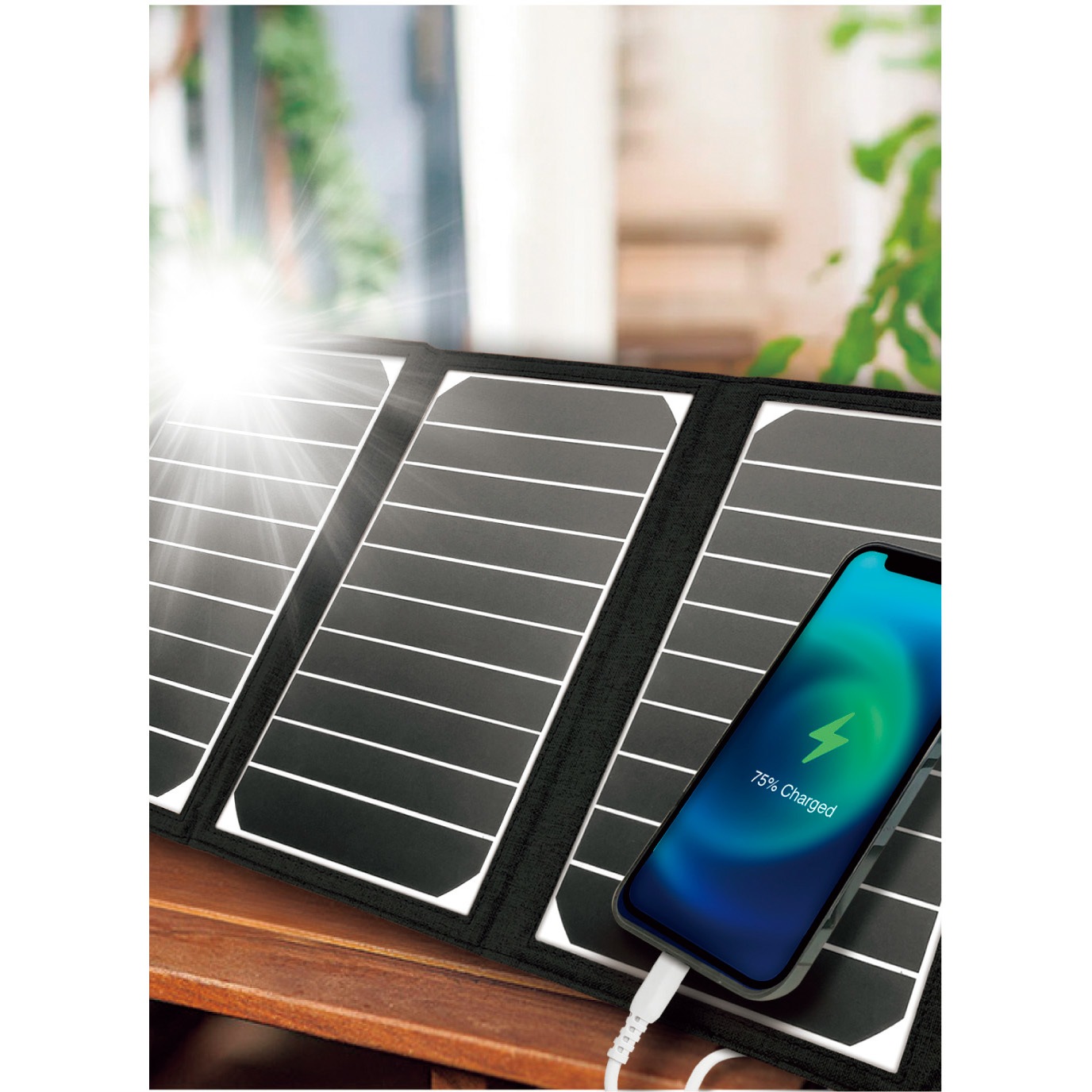 エアージェイ ソーラー充電器 16w 災害対策商品 製高品質ソーラーパネル 楽天市場】ソーラー充電器 スマートフォン USB iPhone 太陽光充電