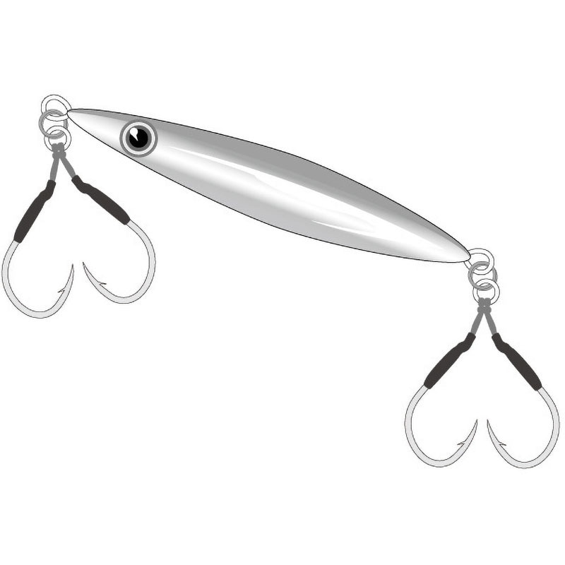 1/0 アシストフック サワラスナイパー ダブルセミロング 42-848