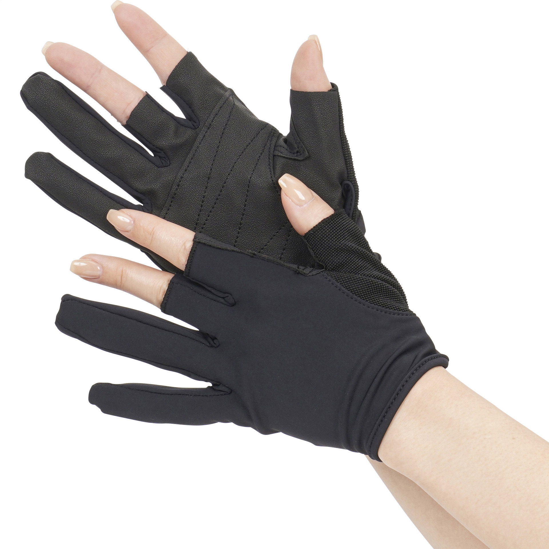 FB-62 フーバー(FUBAR) シンセティックレザーグローブ 3フィンガーレス