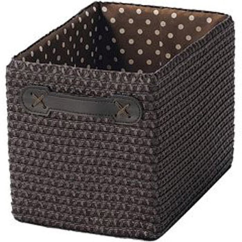 13-92DBR 水玉バスケット ちどり産業 ダークブラウン色  1セット(30個) 13-92DBR