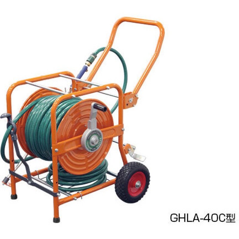 GHLA-40C 業務用移動式ホースリール ハタヤリミテッド 手動 ホース長さ40m  GHLA-40C
