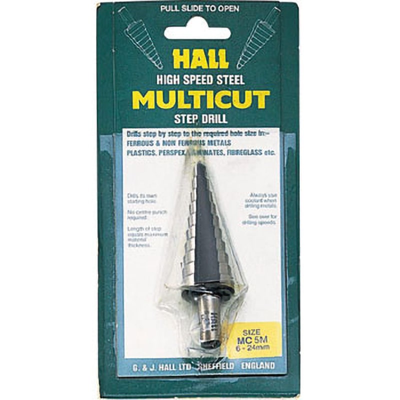 MC2M マルチカット(ステップドリル) G&J HALL TOOLS シャンク径10mm  MC2M