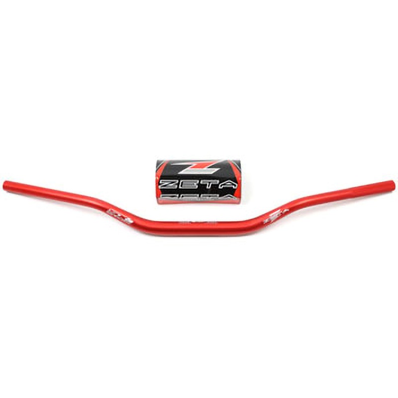 ZE06-1113 SX3ハンドルバー ZETA レッド色 寸法(立上がり)49mm  ZE06-1113