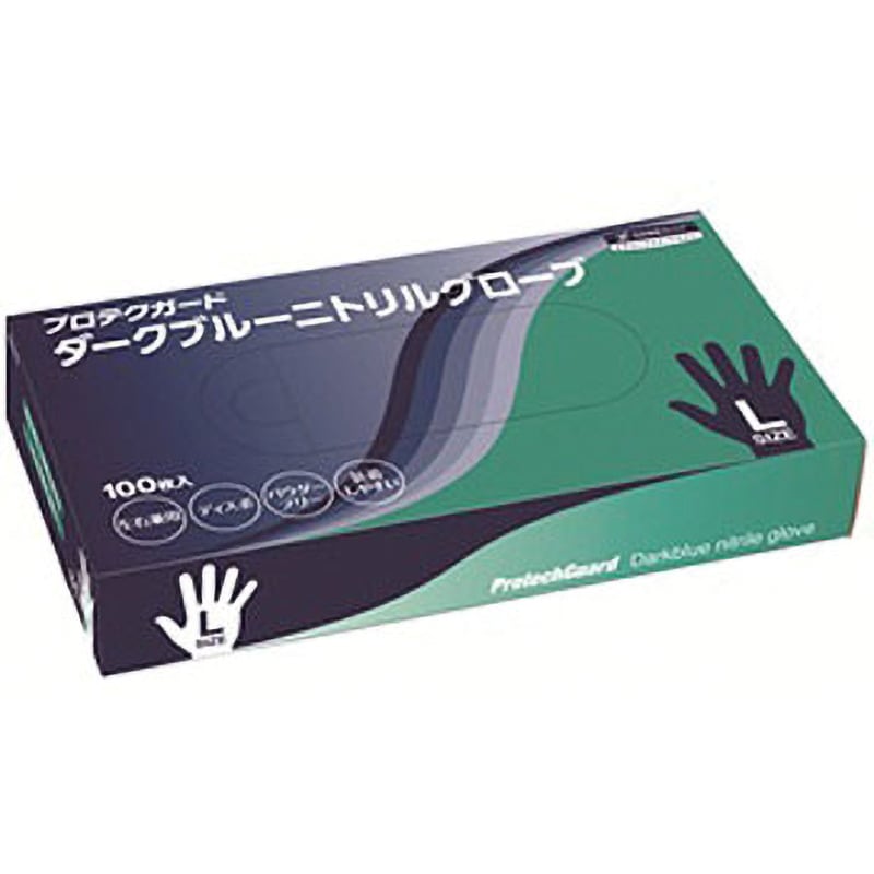 アッキ様 プロテクガード ダークブルー ニトリルグローブ Lサイズ 100枚