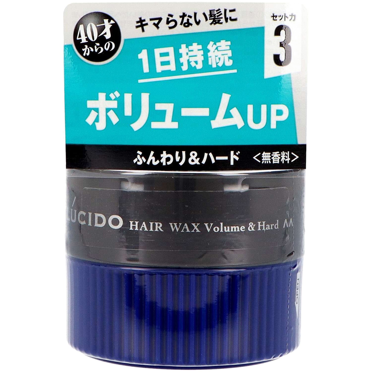 ルシード ヘアワックス マンダム ボリューム&ハードタイプ 1個(80g