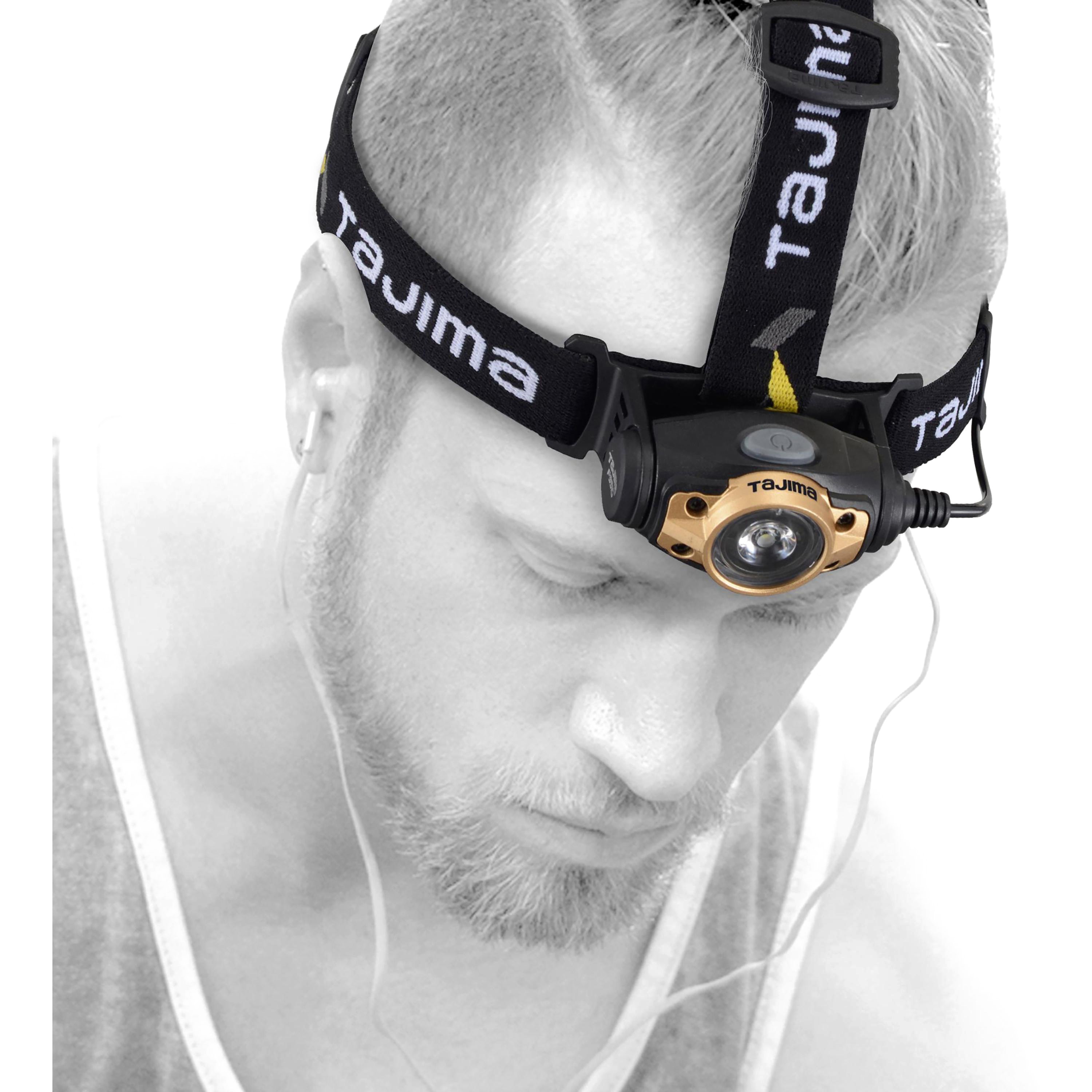 LE-F351D-G LEDヘッドライトF351D タジマツール(TJMデザイン) 電池式