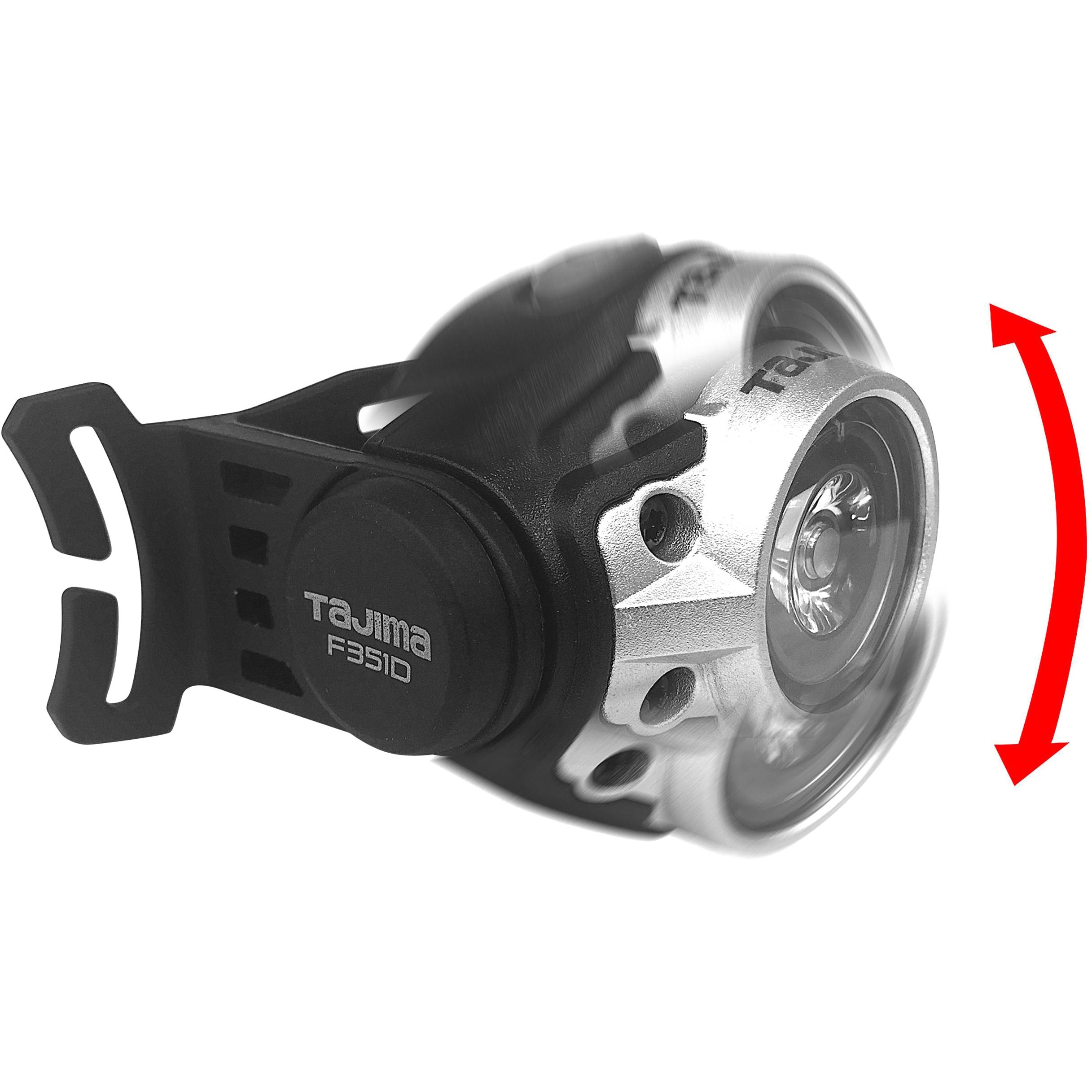 スモークヘッドライト デイタイムランニングライト付き少しダメージがあります。 LE-F351D-GA LEDヘッドライトF351D タジマツール(TJMデザイン) 電池式