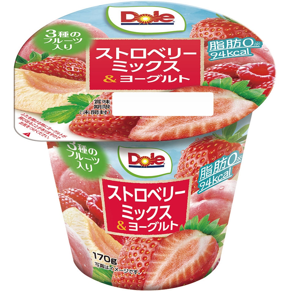 冷蔵]ドール ストロベリーミックス&ヨーグルト 1セット(170g×12個