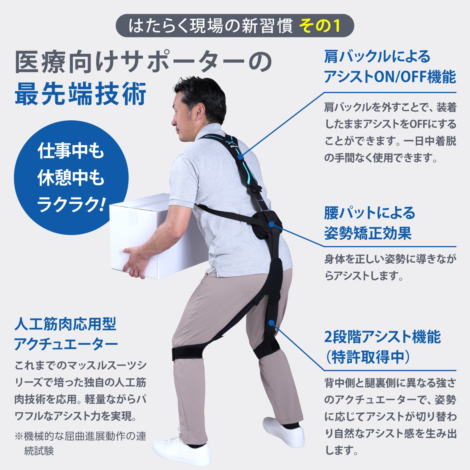 MS13-00 疲労軽減・熱中防寒対策 マッスルスーツSoft-Power イノフィス