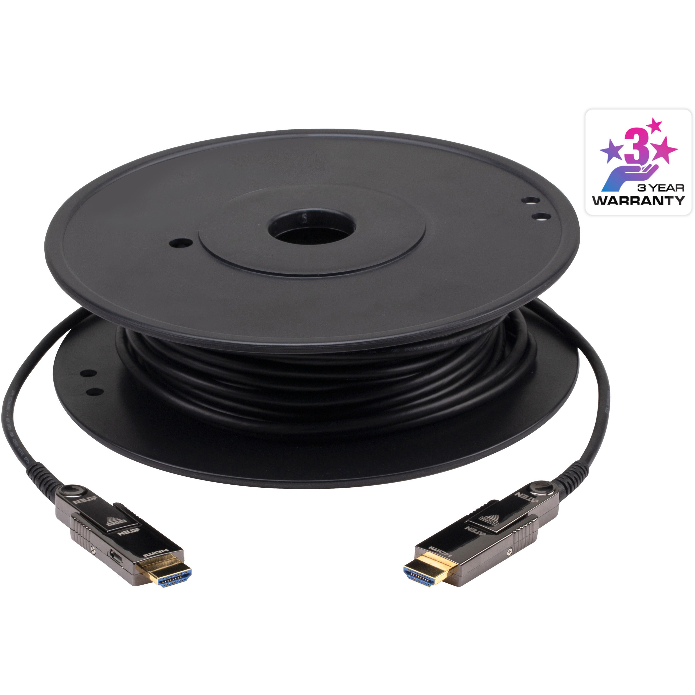 VE7834A 4K60p対応 HDMI アクティブ光ケーブル(60m) 1台 ATEN 【通販モノタロウ】