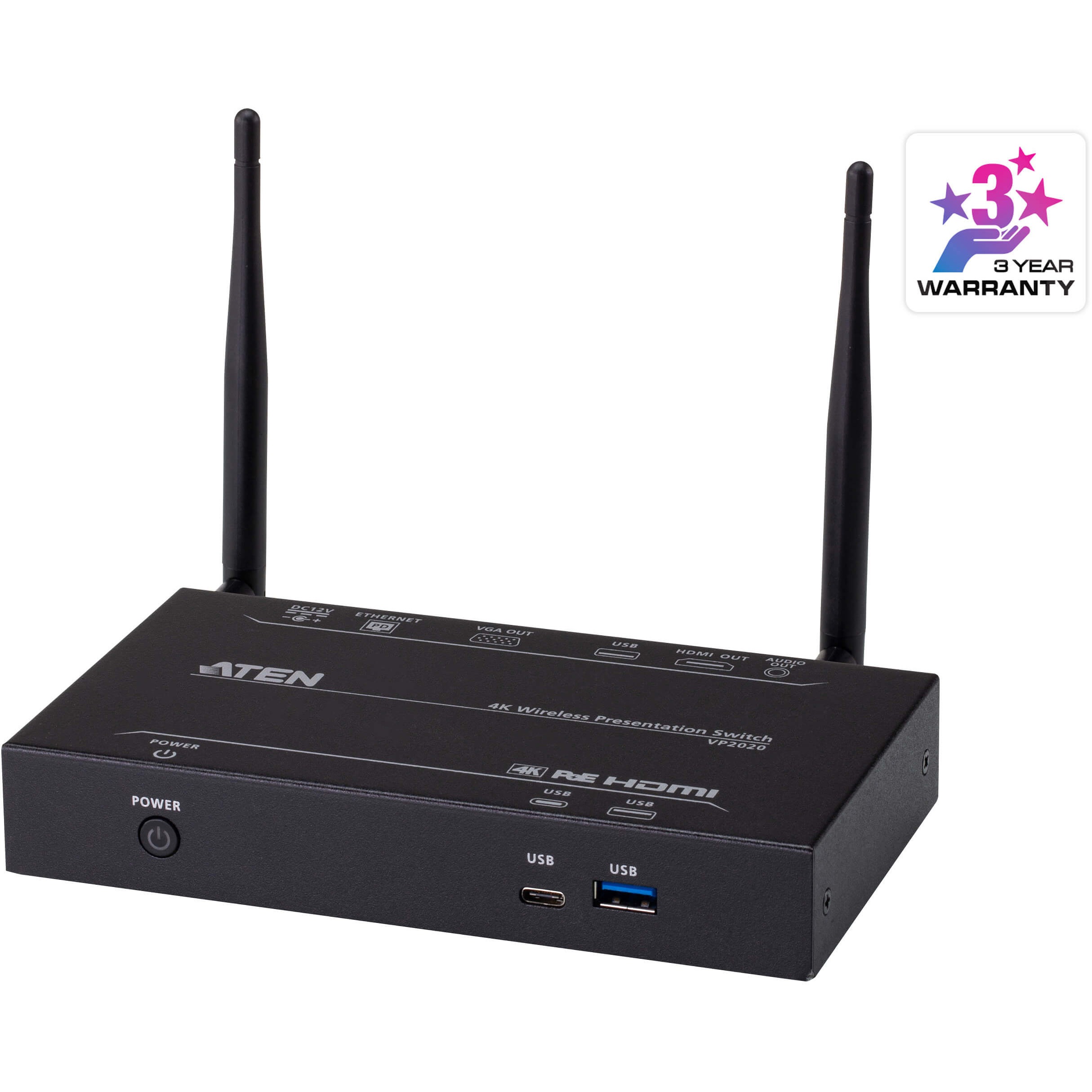 VP2020 4Kワイヤレスプレゼンスイッチャー 1台 ATEN 【通販モノタロウ】