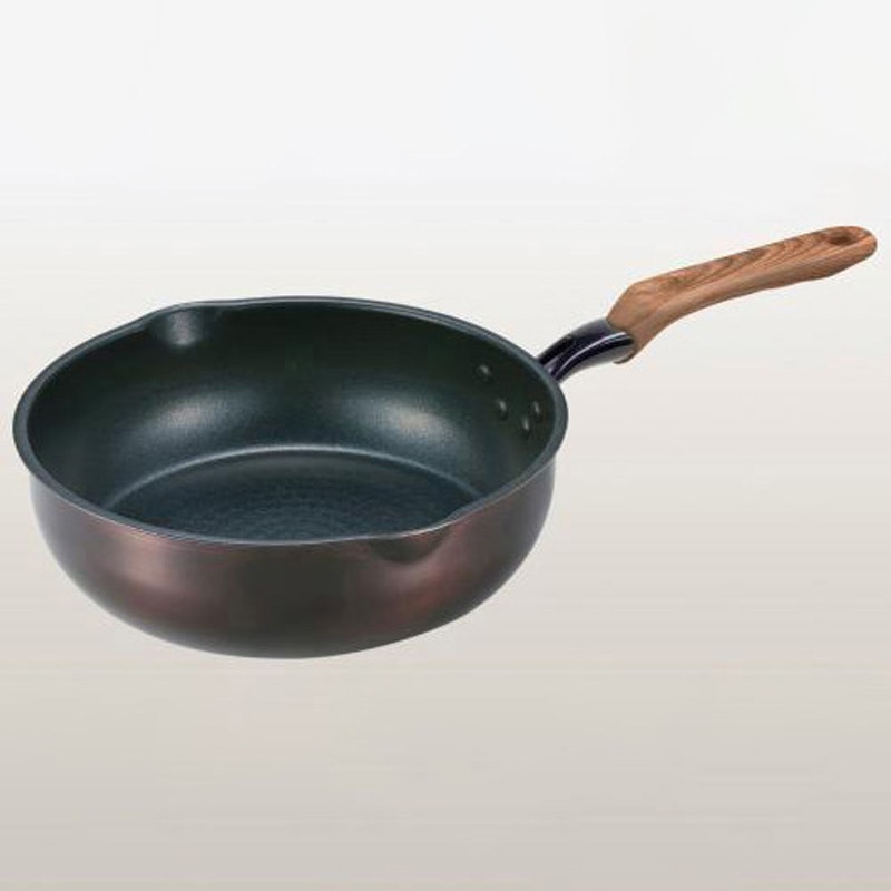 PM776 和楽亭 絢 IH深型フライパン 竹原製缶 呼び寸法26cm 寸法47.3×29