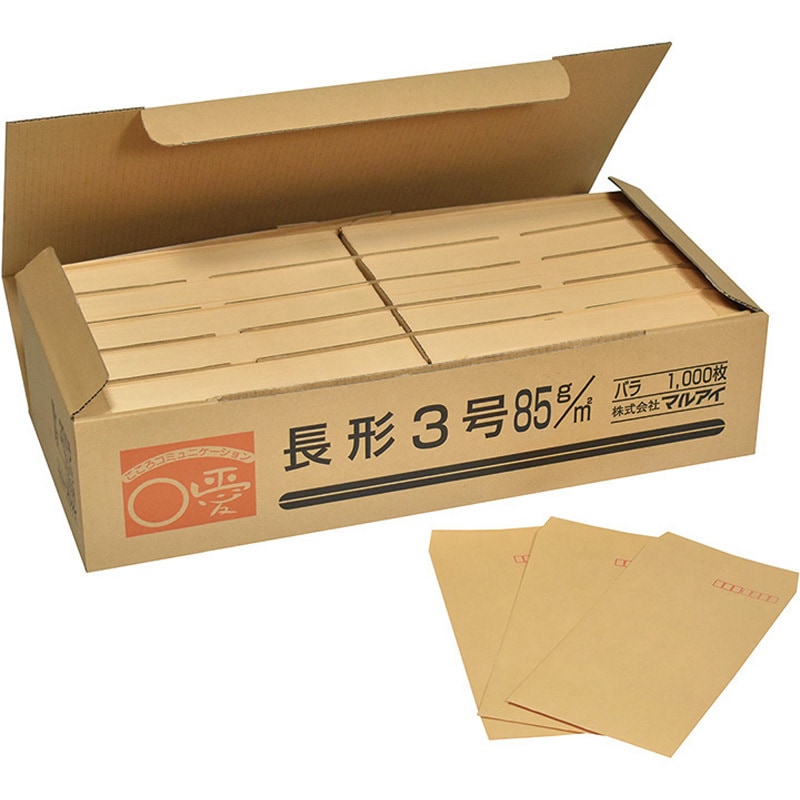 N-38バラ クラフト 長3 85G バラ マルアイ 内容3000枚 入数1枚