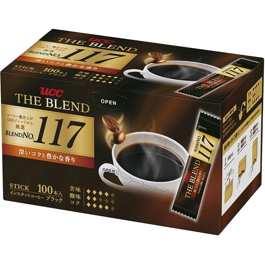 ザ・ブレンド117 スティックコーヒー 1セット(100パック×1箱) UCC(上島