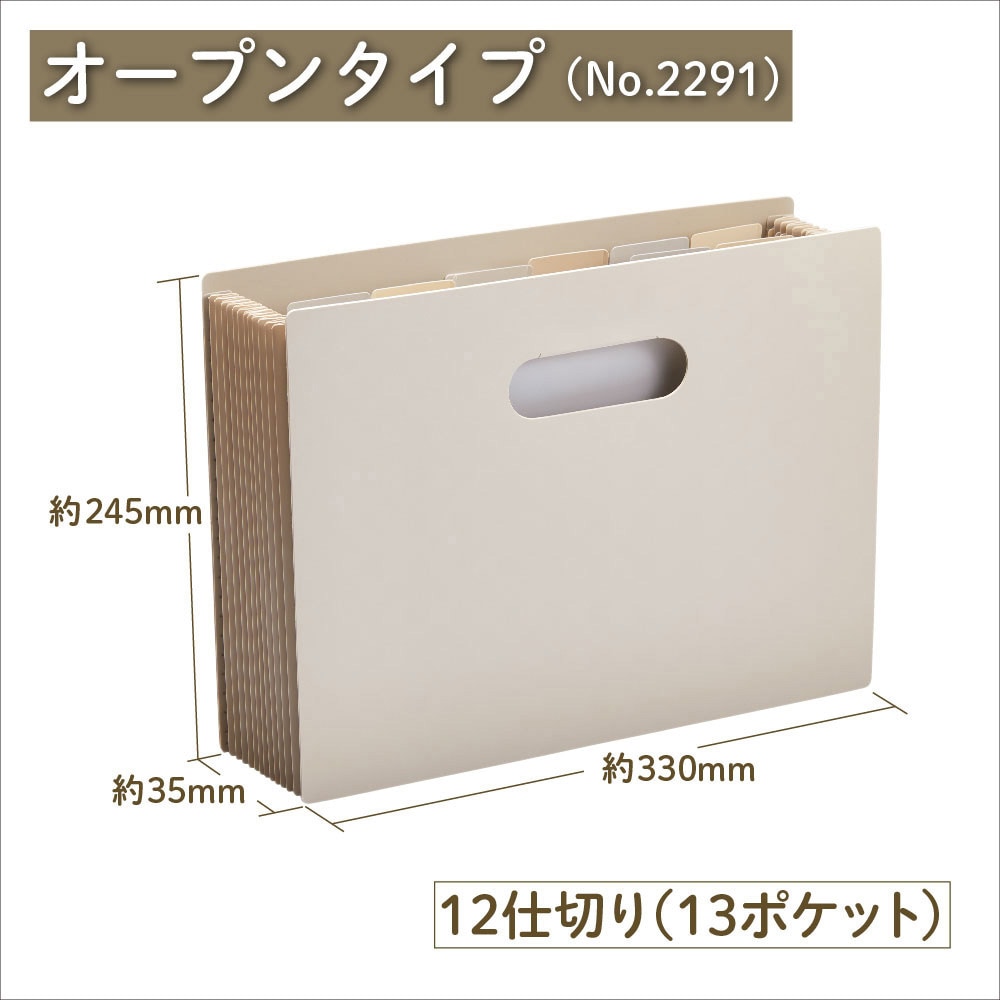2291-BK サクッと整理!ドキュメントファイル(オープンタイプ