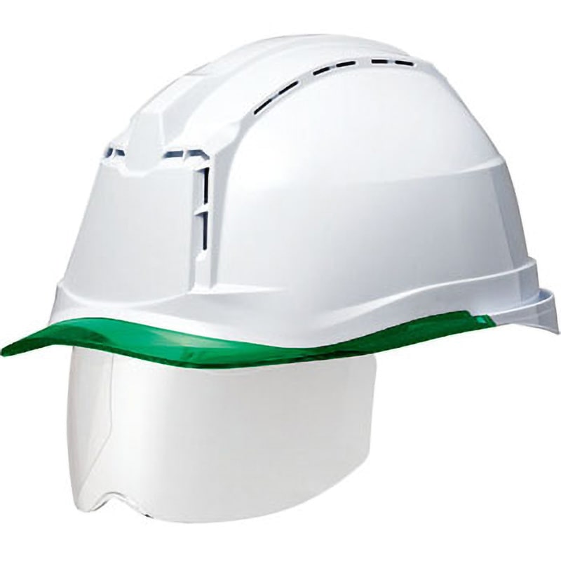 SC-19PCLVSRA3-ALPHA ハイスペックモデル(ワイドシールド付) SC-19PCLVSRA3α ミドリ安全 ホワイト/グリーン色