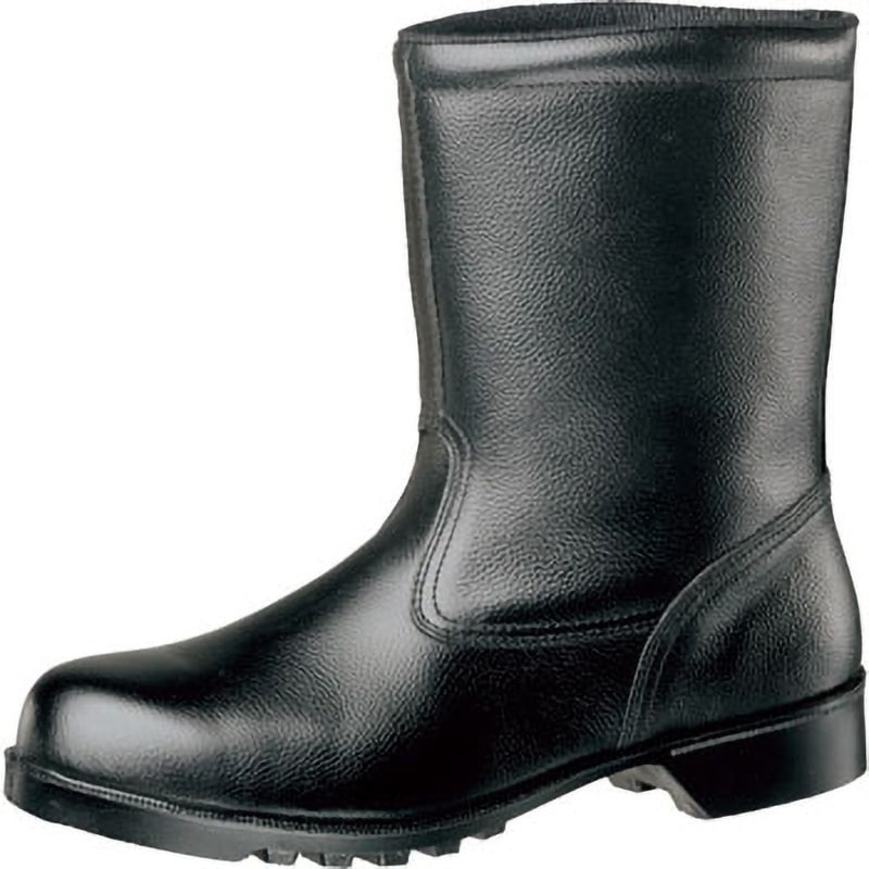 V2400NS 静電ゴム底安全靴 半長靴 V2400N静電 ミドリ安全 ブラック色 鋼製先芯 サイズ25.5cm足幅3E