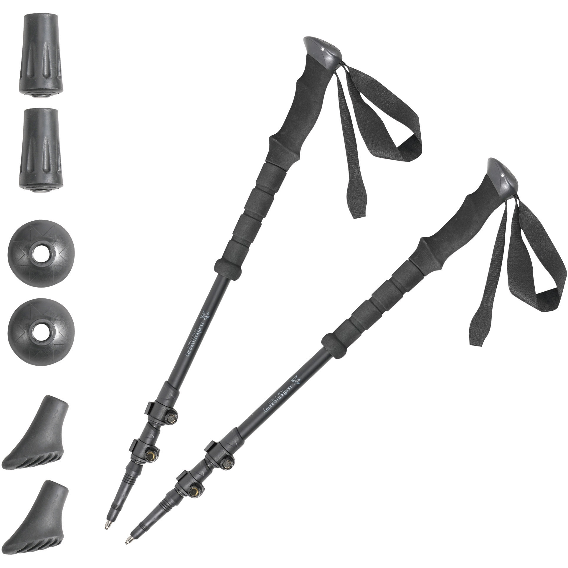 TR3031 トレッキングポール (アルミ)115cm  2本セット Northern country ブラック色   TR3031