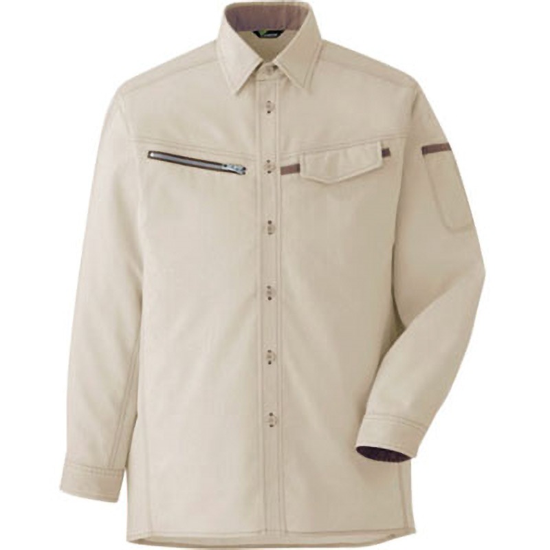 VES2530UE3Lミドリ安全 ベルデクセル 男女ペア 交織ストレッチシャツ VES2530上 3L8357051 VES2530UE ベルデクセル 男女ペア 交織ストレッチシャツ VES2530上