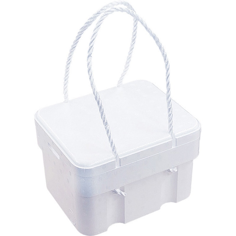 EPSC-L5-16 発泡スチロール保冷箱ひも付き 80サイズ 1式(16個) ホワイトバリーン 【通販モノタロウ】