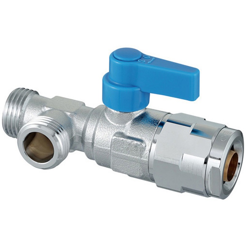 WB36-1313MB-S-0 WB36型 流量調整ボールバルブ 左分岐 オンダ製作所 冷温水用 ブルー色 5,450円