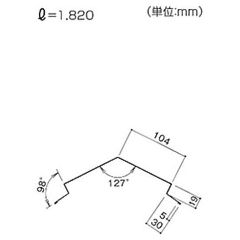 KLZM031 カラーベスト コロニアルクァッド 棟包 1本 KMEW(ケイミュー) 【通販モノタロウ】