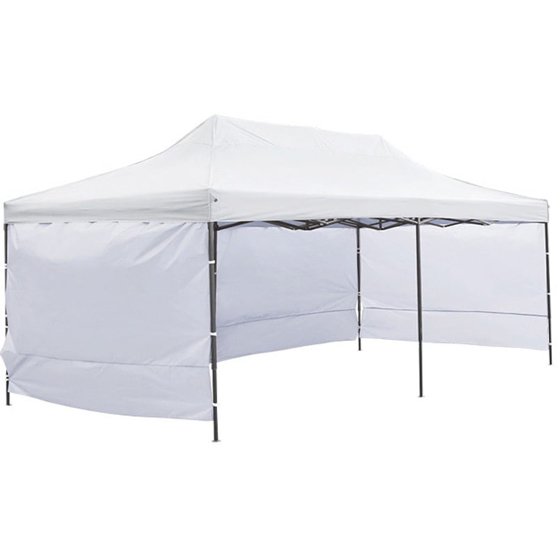 S-3X6C-WH 横幕付きワンタッチタープテント 3x6m サイドシート3