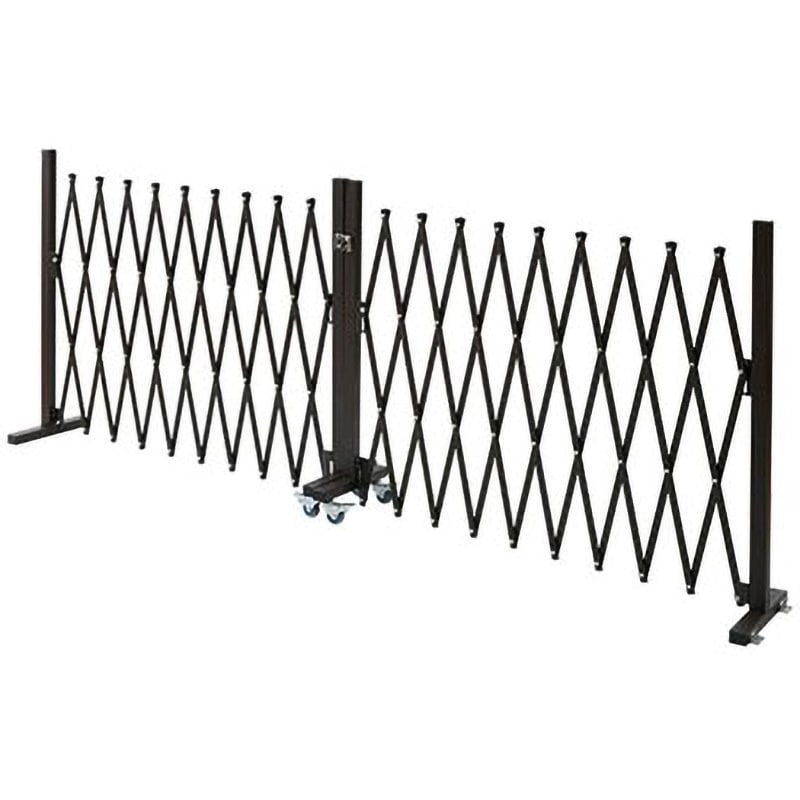 KT-50Y(MBR) アルミ アコーディオンフェンス YAMAZEN(山善) ダーク