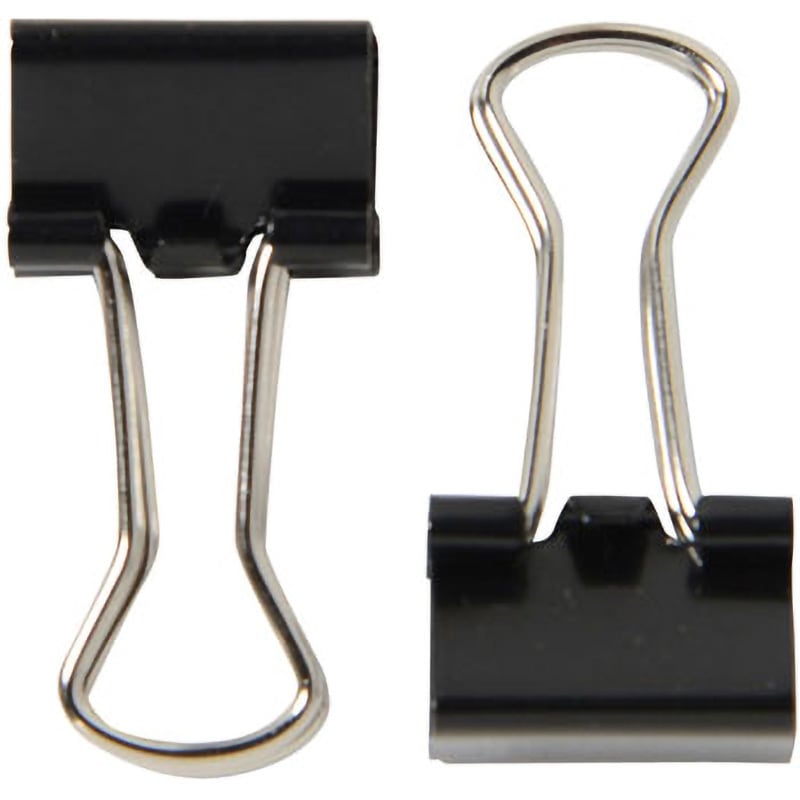 CP-107(35450) ダブルクリップ PLUS(プラス)[文具] ブラック色 1箱(20