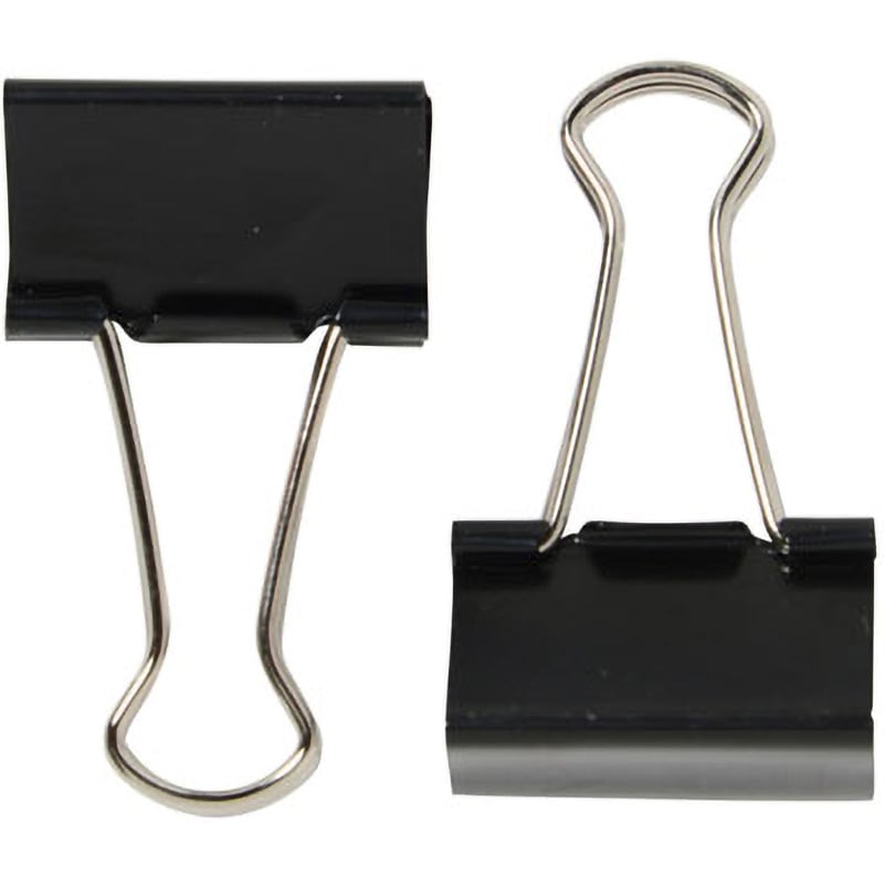 CP-103-10P(35581) ダブルクリップ PLUS(プラス)[文具] ブラック色 1箱