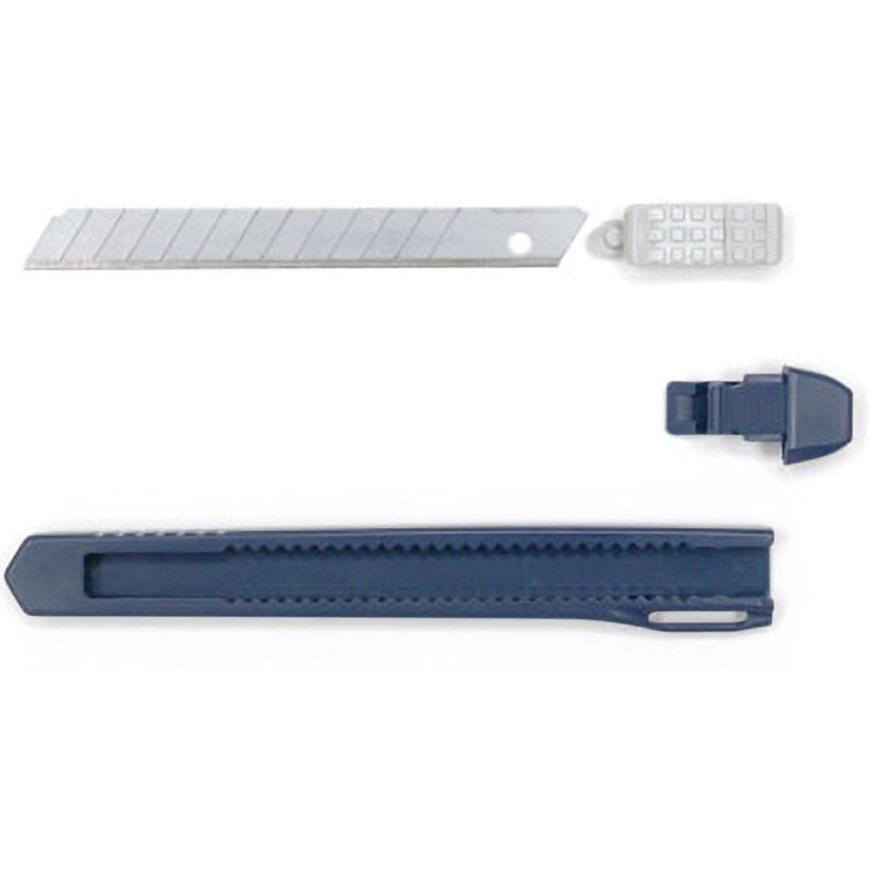 CU-003(35320) カッターナイフS PLUS(プラス)[文具] 鉄 刃のロック手動