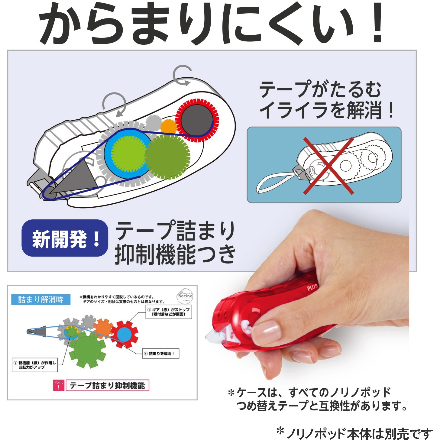 『ノリノリ様』専用です TG-1122R(38-906) テープのり norino (ノリノポッド) 強力に