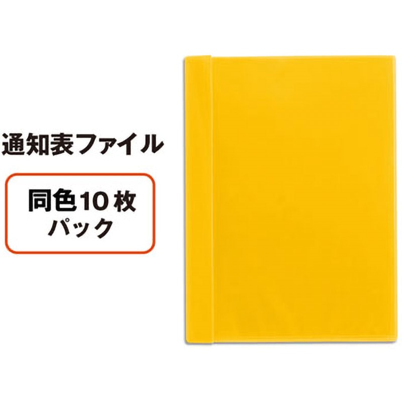 FL-190GD(78764) クリアファイル 通知表ファイル 縦入れ PLUS(プラス
