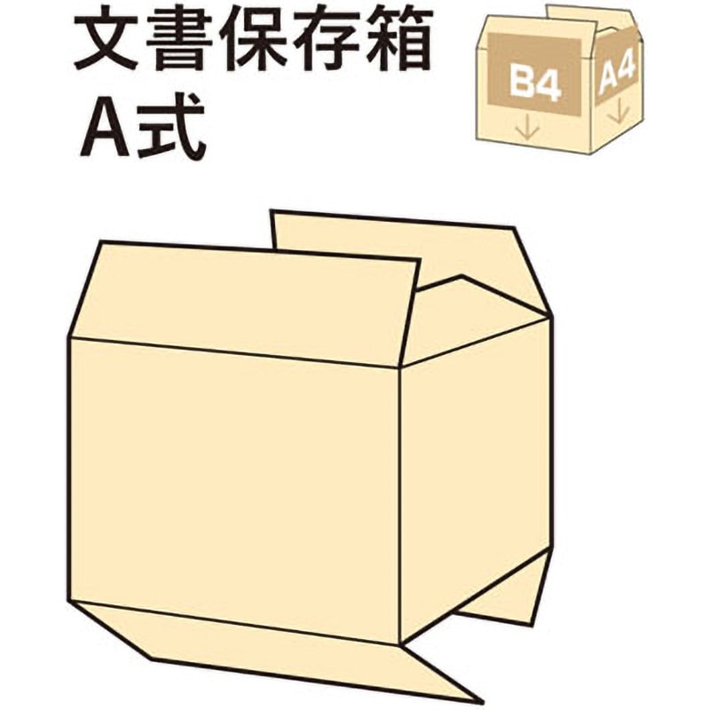 DN-351(40062) 文書保存箱 記入欄付き A式 整理収納 ボックス PLUS