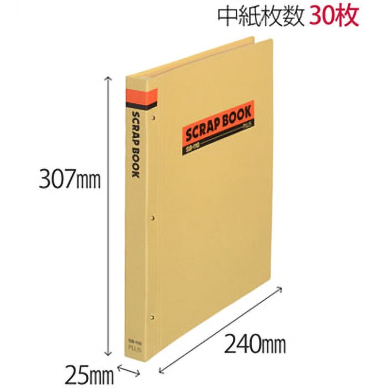SB-110(33227) スクラップブック PLUS(プラス)[文具] A4-S