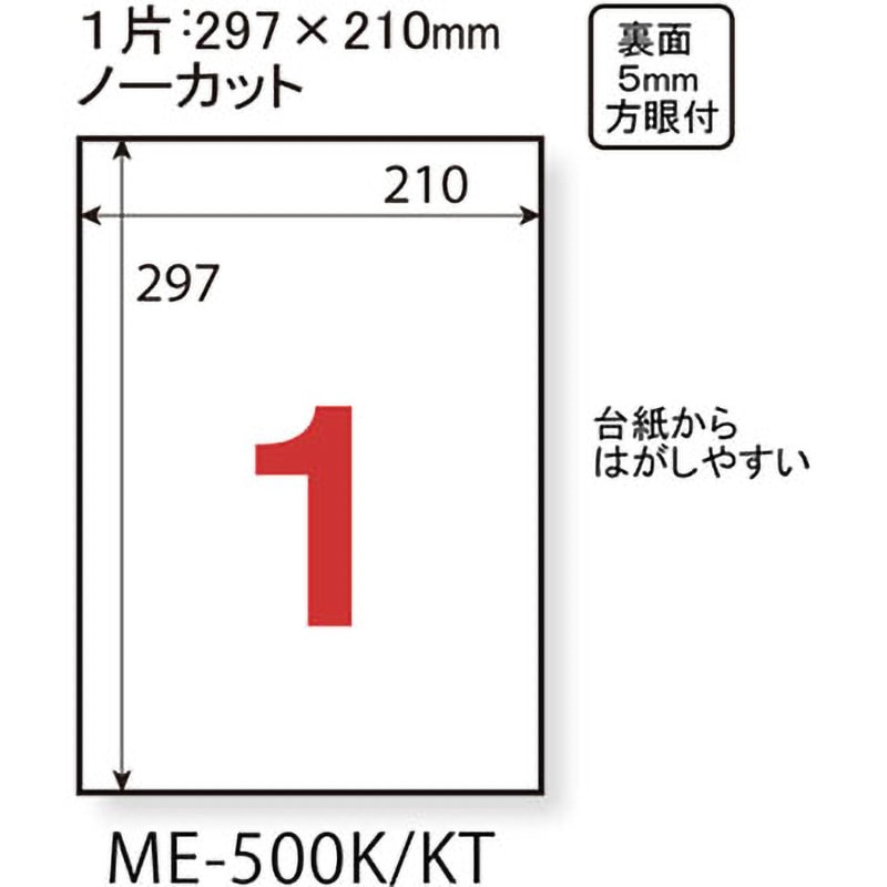 【硬質スリーブ梱包　匿名配送】ルザミーネ　sm4+ 120/114 ヒサゴ 屋外用ラベル 強粘着 A4 ノーカット ラベルシール 耐水 耐光