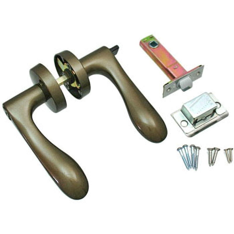 NP-32M-W-B-60 レバーハンドル 丸座 ハイロジック 屋内用 うちかぎタイプ(表示窓あり) 適合扉厚30～40mm 1セット NP-32M-W-B-60