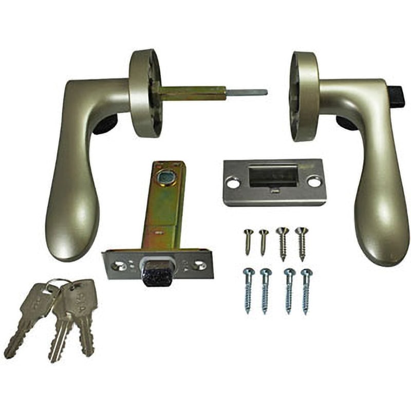 NP-32M-ML-SL-60 レバーハンドル 丸座 ハイロジック 屋内用 かぎつきタイプ 適合扉厚30～40mm 1セット NP-32M-ML-SL-60 5,846円